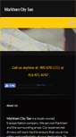 Mobile Screenshot of markhamcitytaxi.com