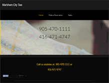 Tablet Screenshot of markhamcitytaxi.com
